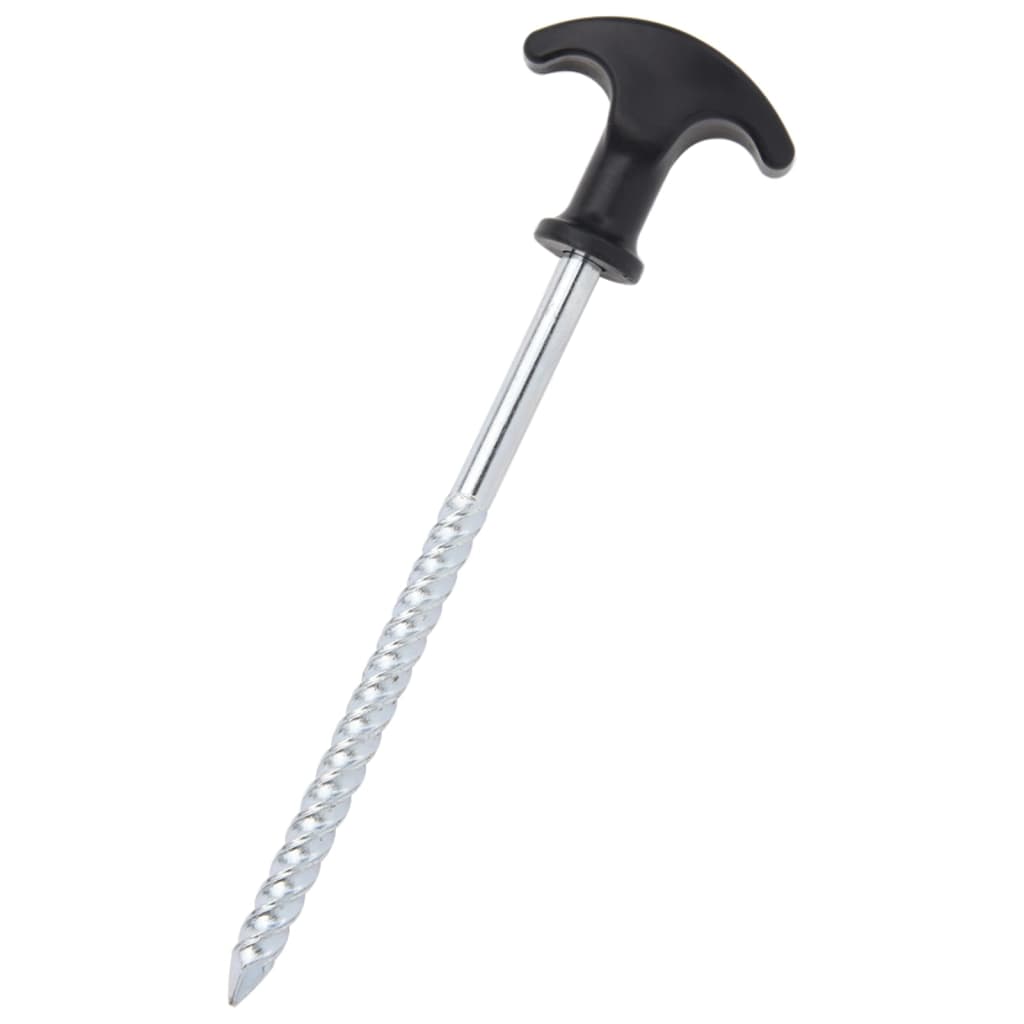 Vidaxl -Zeltstifte 12 St Ø7 mm 17 cm verzinkter Stahl