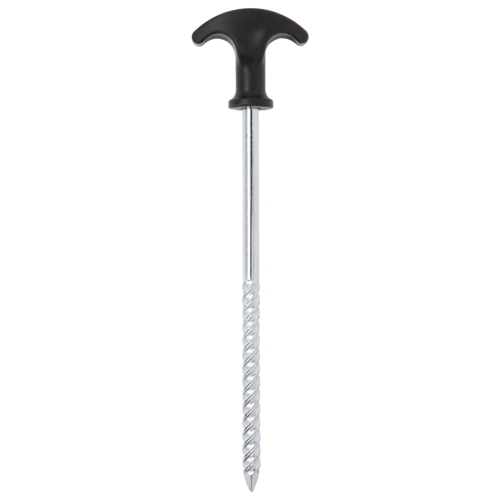 Vidaxl -Zeltstifte 24 Sts Ø7 mm 20 cm verzinkter Stahl