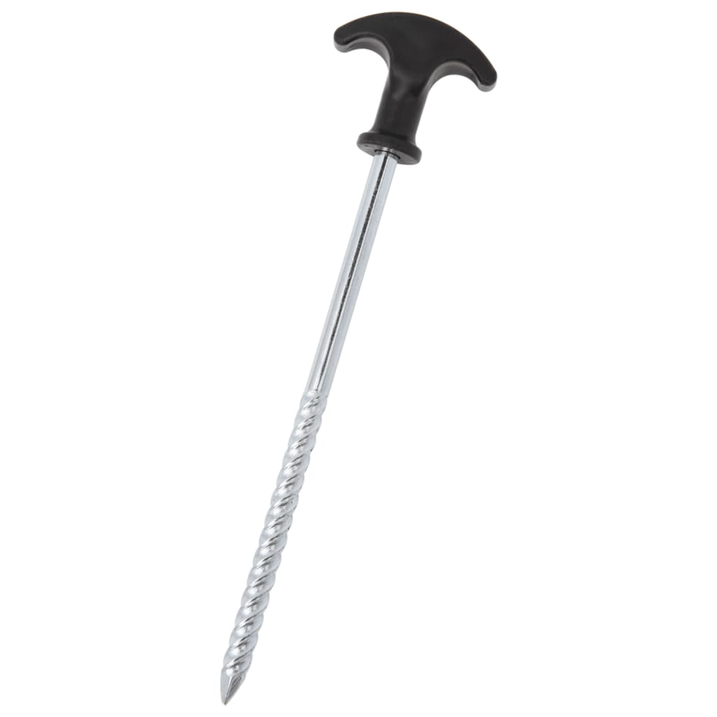 Vidaxl -Zeltstifte 12 ST Ø7 mm 20 cm verzinkter Stahl
