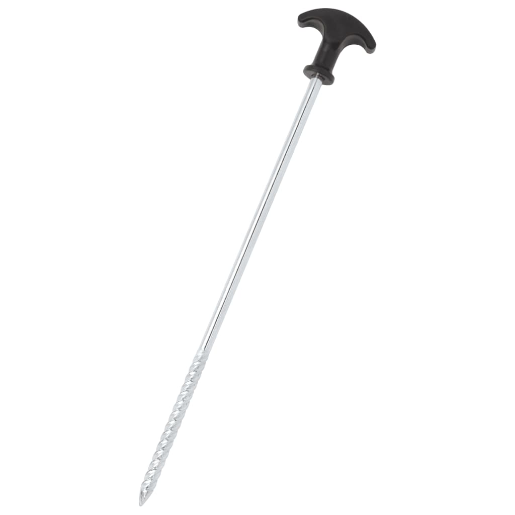 Vidaxl -Zeltstifte 24 Sts Ø7 mm 30 cm verzinkter Stahl