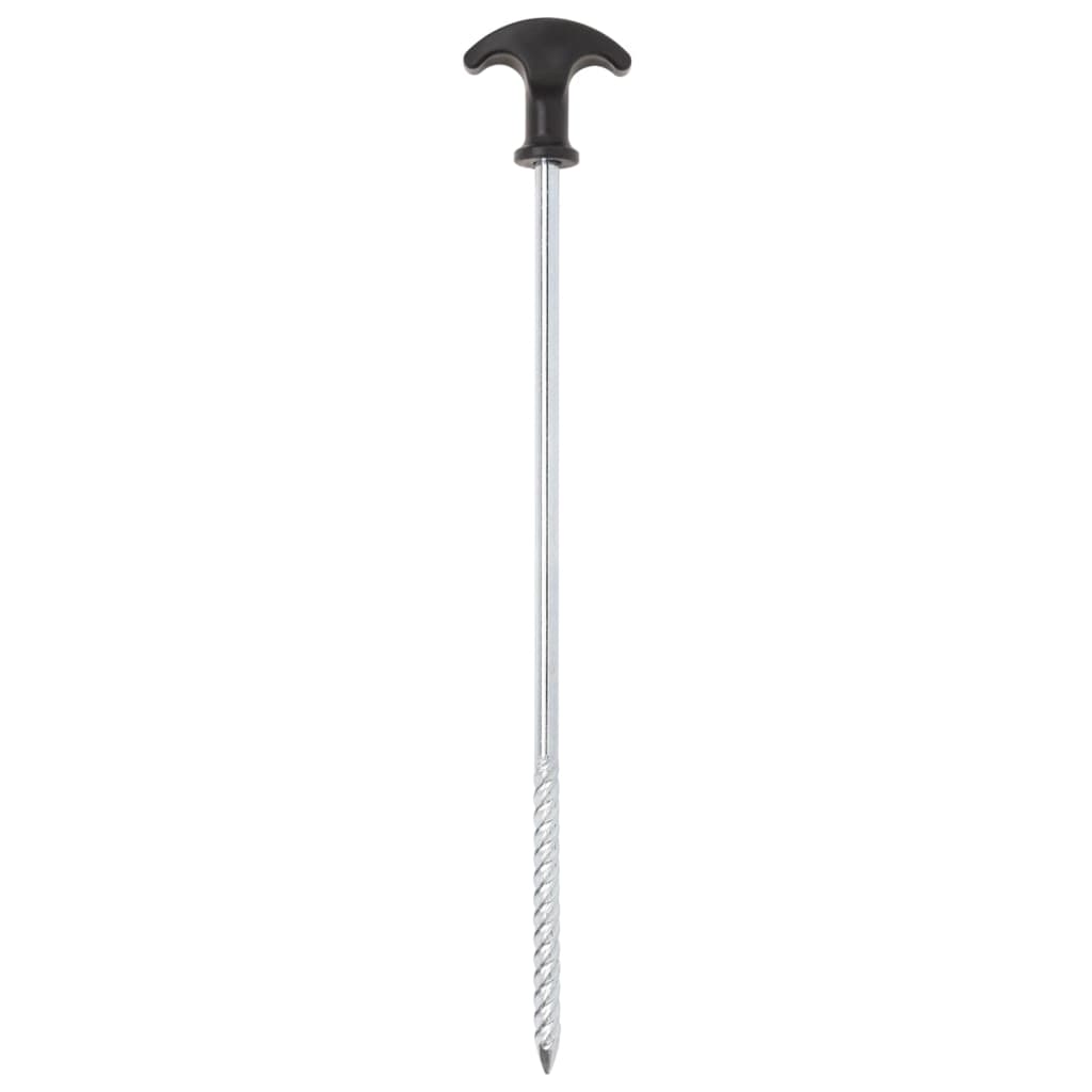 Vidaxl -Zeltstifte 24 Sts Ø7 mm 30 cm verzinkter Stahl