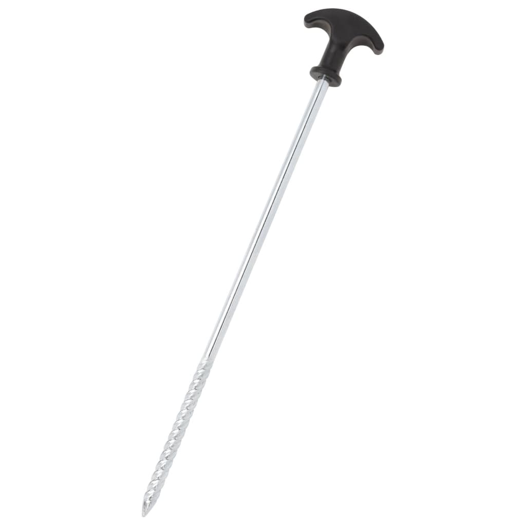 Vidaxl -Zeltstifte 12 ST Ø7 mm 30 cm verzinkter Stahl