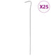 Vidaxl -Zeltstifte 25 St Ø3 mm 23 cm verzinkter Stahl