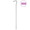 Vidaxl -Zeltstifte 50 Sts Ø5 mm 23 cm verzinkter Stahl