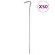 Vidaxl -Zeltstifte 50 Sts Ø5 mm 23 cm verzinkter Stahl