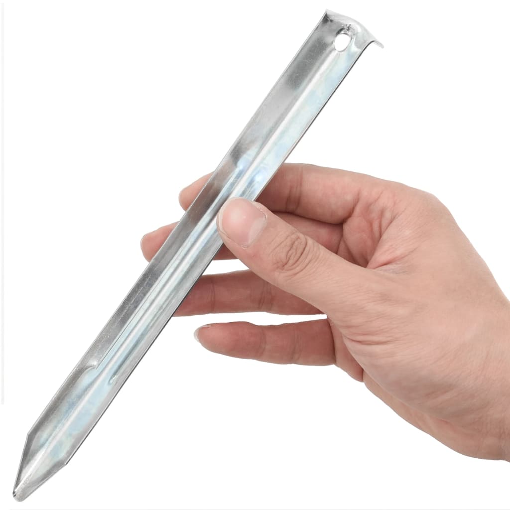 Vidaxl -Zeltstifte 24 St Ø20 mm 22 cm verzinkter Stahl