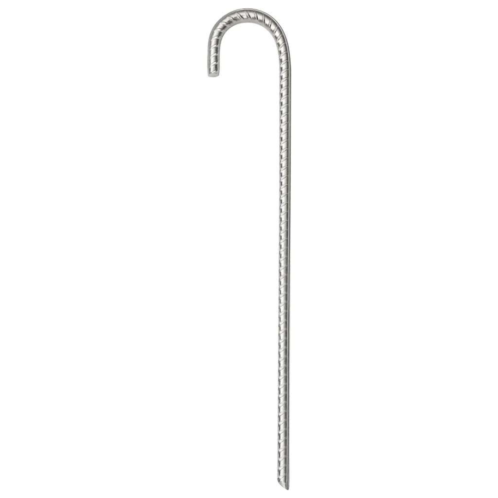 Vidaxl -Zeltstifte 6 St Ø10 mm 37 cm verzinkter Stahl