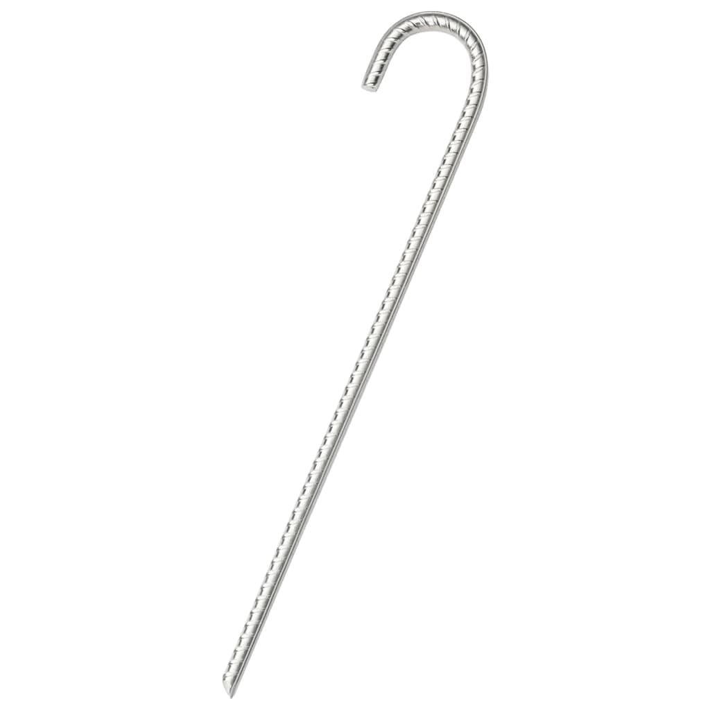 Vidaxl -Zeltstifte 12 ST Ø10 mm 37 cm verzinkter Stahl