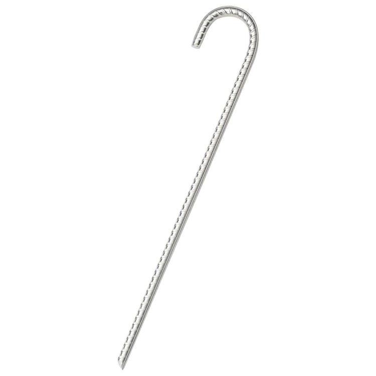 Vidaxl -Zeltstifte 12 ST Ø10 mm 37 cm verzinkter Stahl