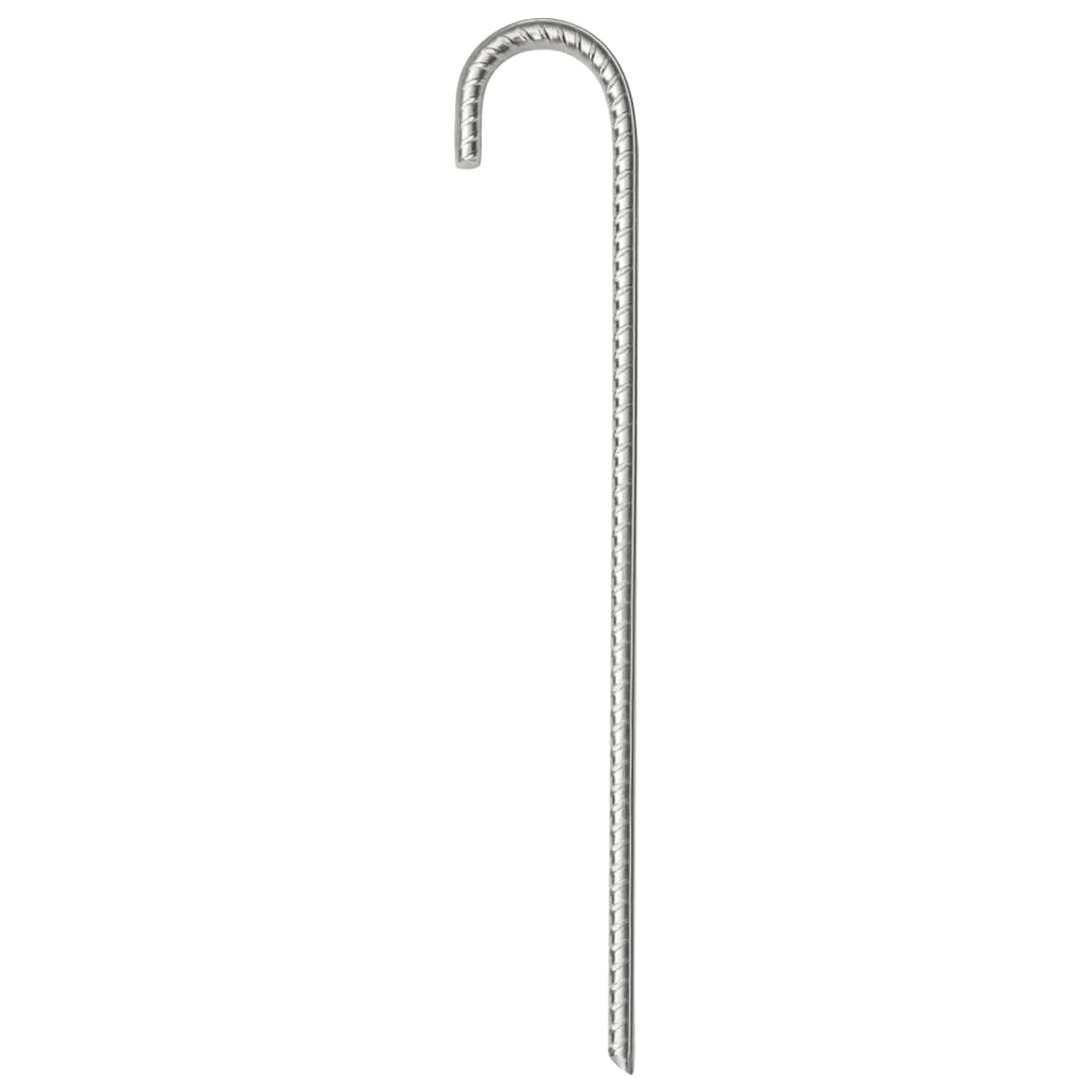 Vidaxl -Zeltstifte 12 ST Ø10 mm 37 cm verzinkter Stahl