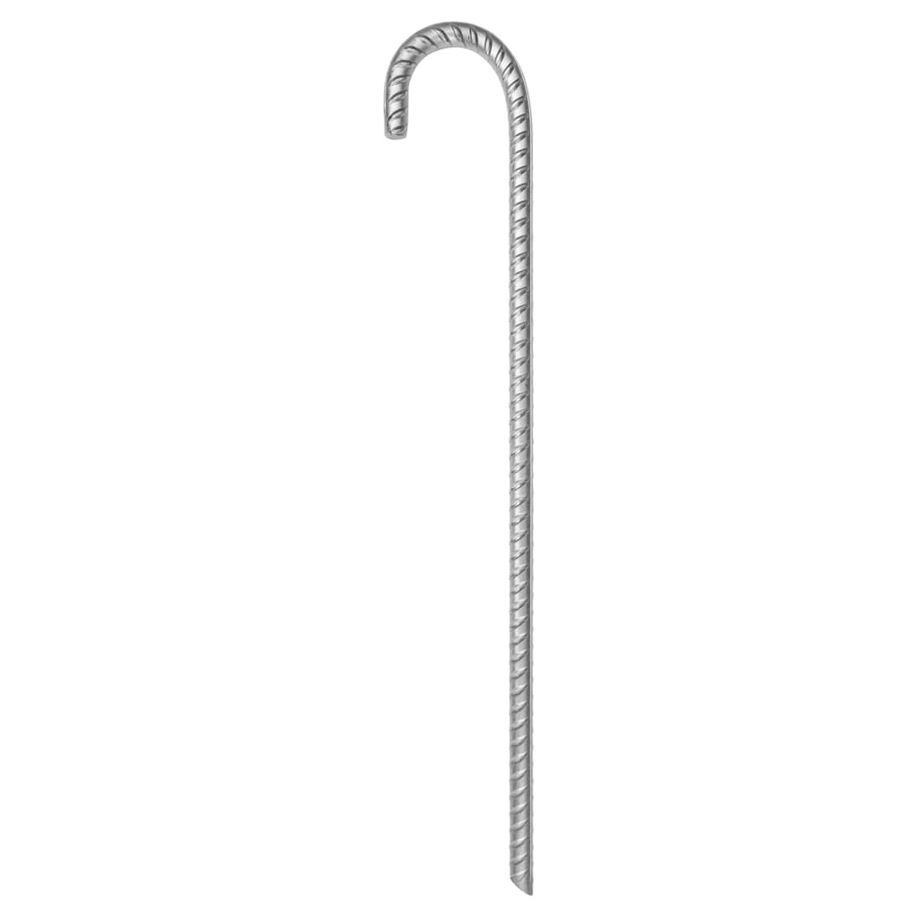 Vidaxl -Zeltstifte 6 St Ø12 mm 41,5 cm verzinkter Stahl