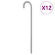 Vidaxl -Zeltstifte 12 ST Ø12 mm 41,5 cm verzinkter Stahl