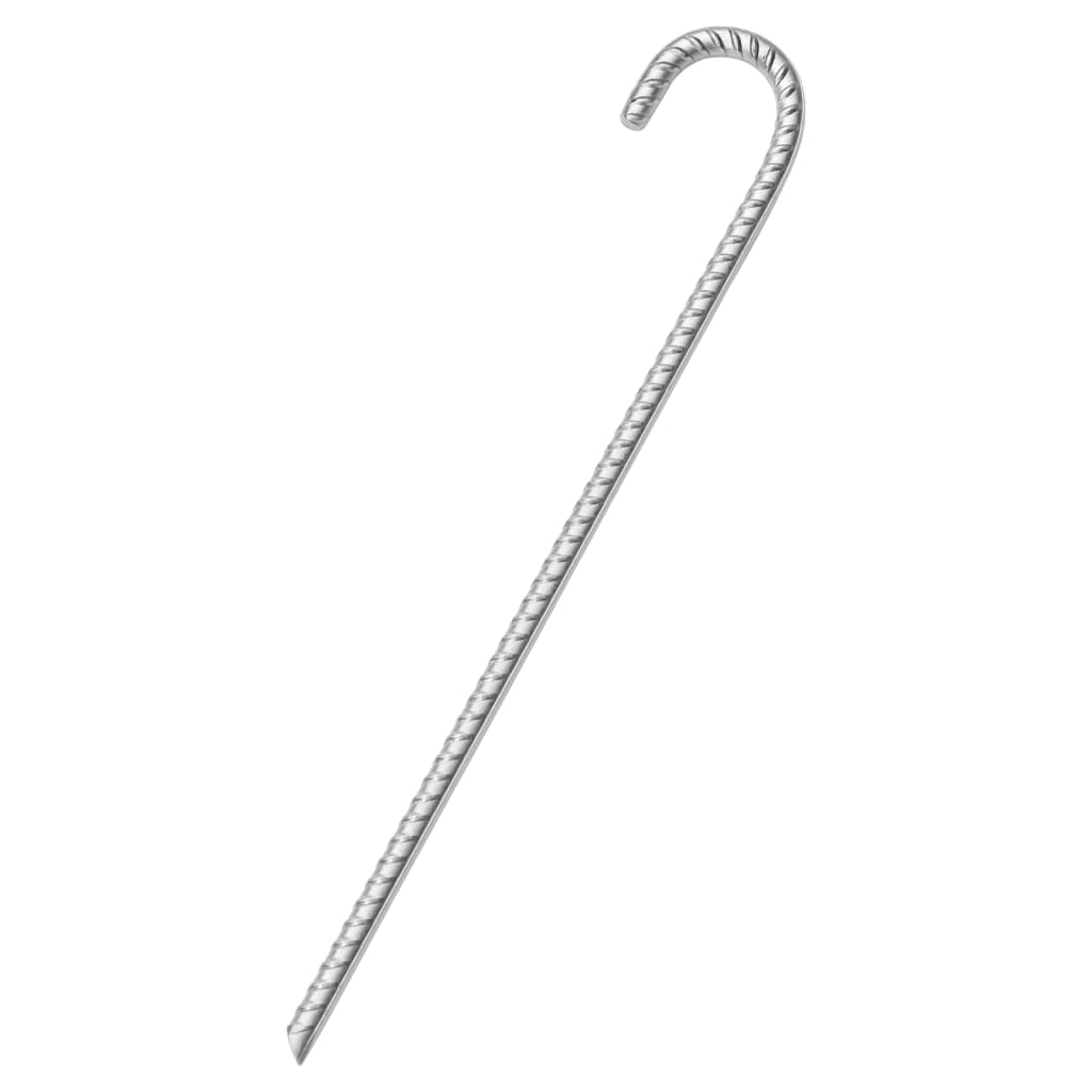 Vidaxl -Zeltstifte 12 ST Ø12 mm 41,5 cm verzinkter Stahl