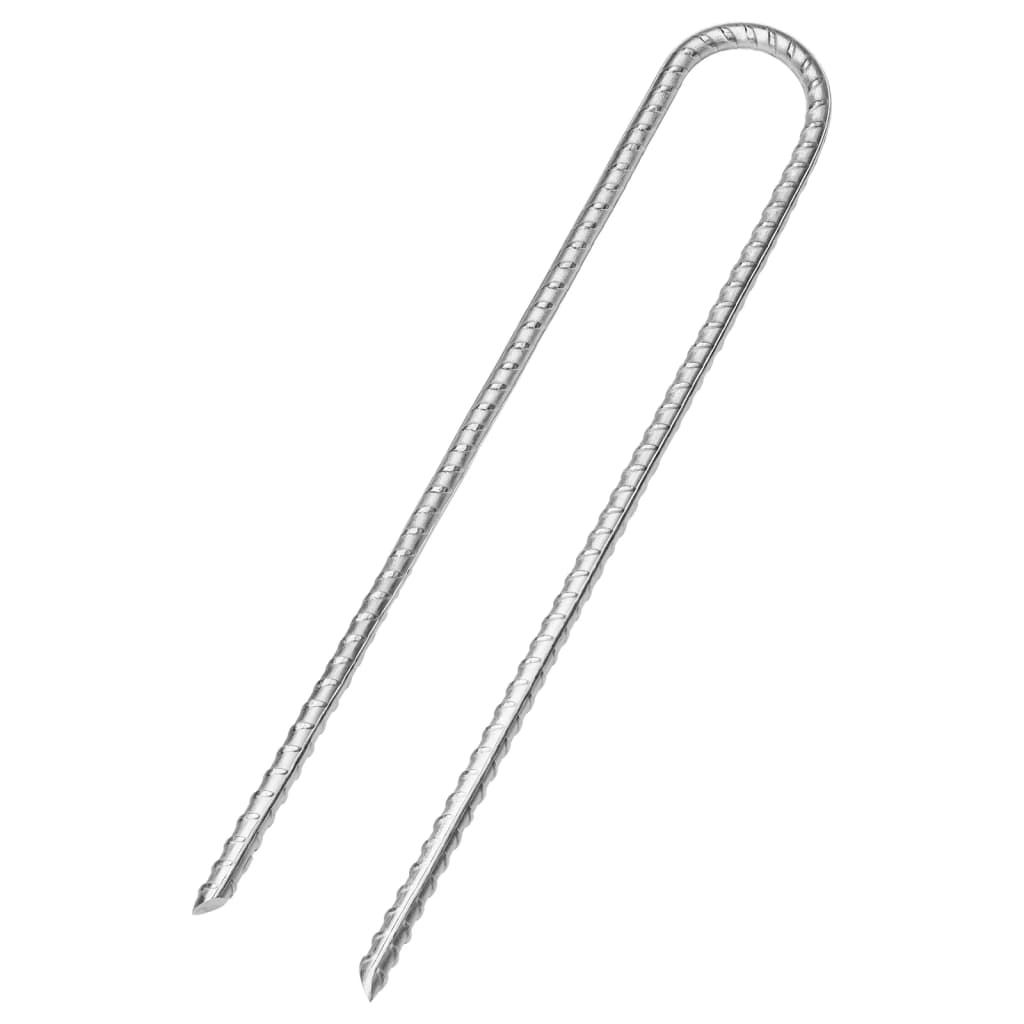 VIDAXL Zelt Frisur 6 Stcs U-förmig Ø7 mm 30 cm verzinkter Stahl