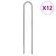 Vidaxl Zeltheringe 12 Stück U-förmig ø7 mm 30 cm verzinkter Stahl
