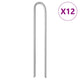VIDAXL Zelt Frisur 12 Stcs U-förmig Ø10 mm 37 cm verzinkter Stahl