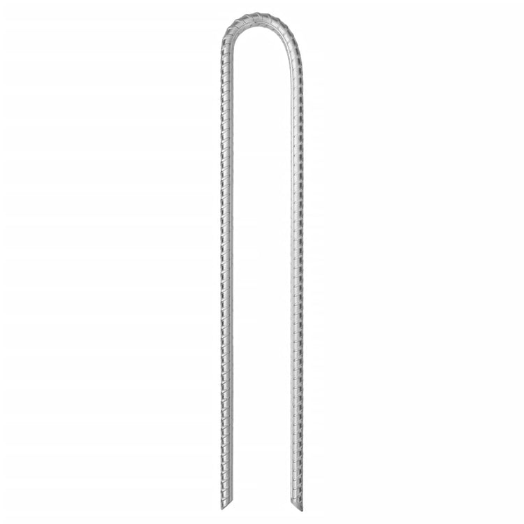 VIDAXL Zelt Frisur 12 Stcs U-förmig Ø10 mm 37 cm verzinkter Stahl