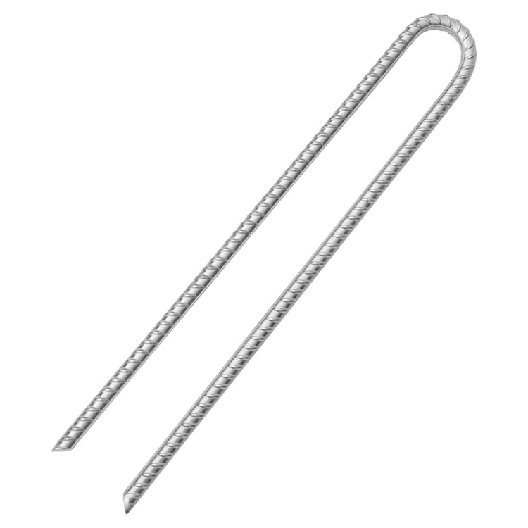 VIDAXL-Zeltstifte 12 Stcs U-förmig Ø12 mm 41,5 cm verzinkter Stahl