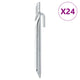 Vidaxl-Zeltstifte 24 St. V-förmig Ø20 mm 17 cm verzinkter Stahl