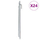 VIDAXL Zelt Frar 24 p-förmig Ø20 mm 25 cm verzinkter Stahl