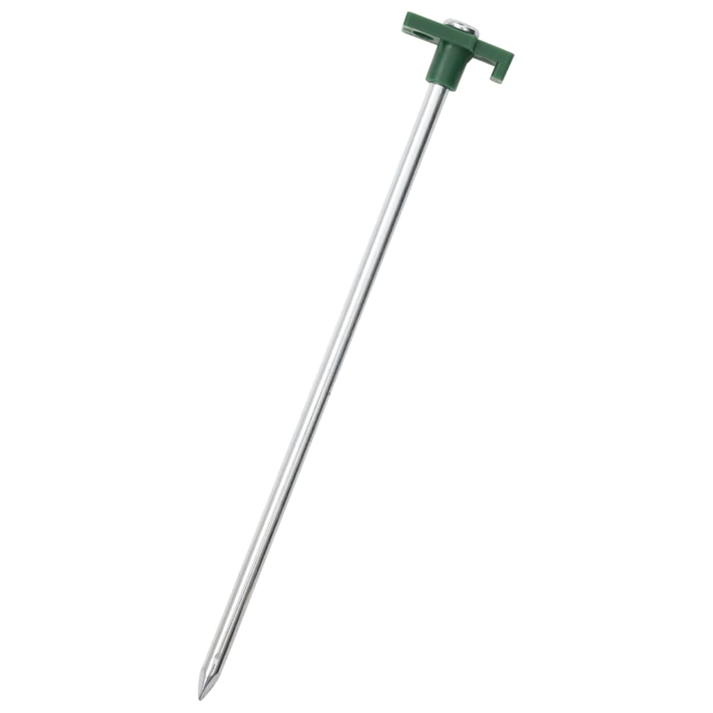 VIDAXL -Zeltstifte 12 Stcs 7 mm 25 cm verzinkter Stahlpolypropin