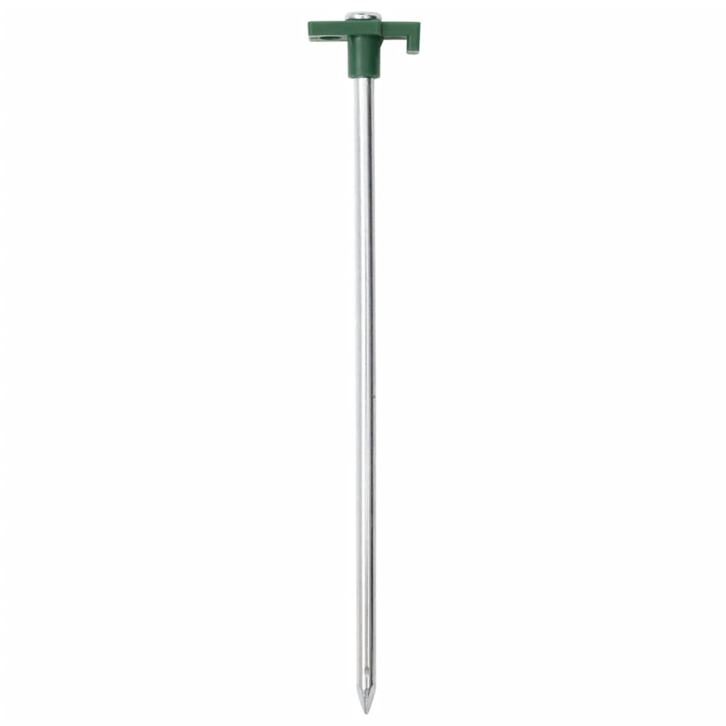 VIDAXL -Zeltstifte 12 Stcs 7 mm 25 cm verzinkter Stahlpolypropin