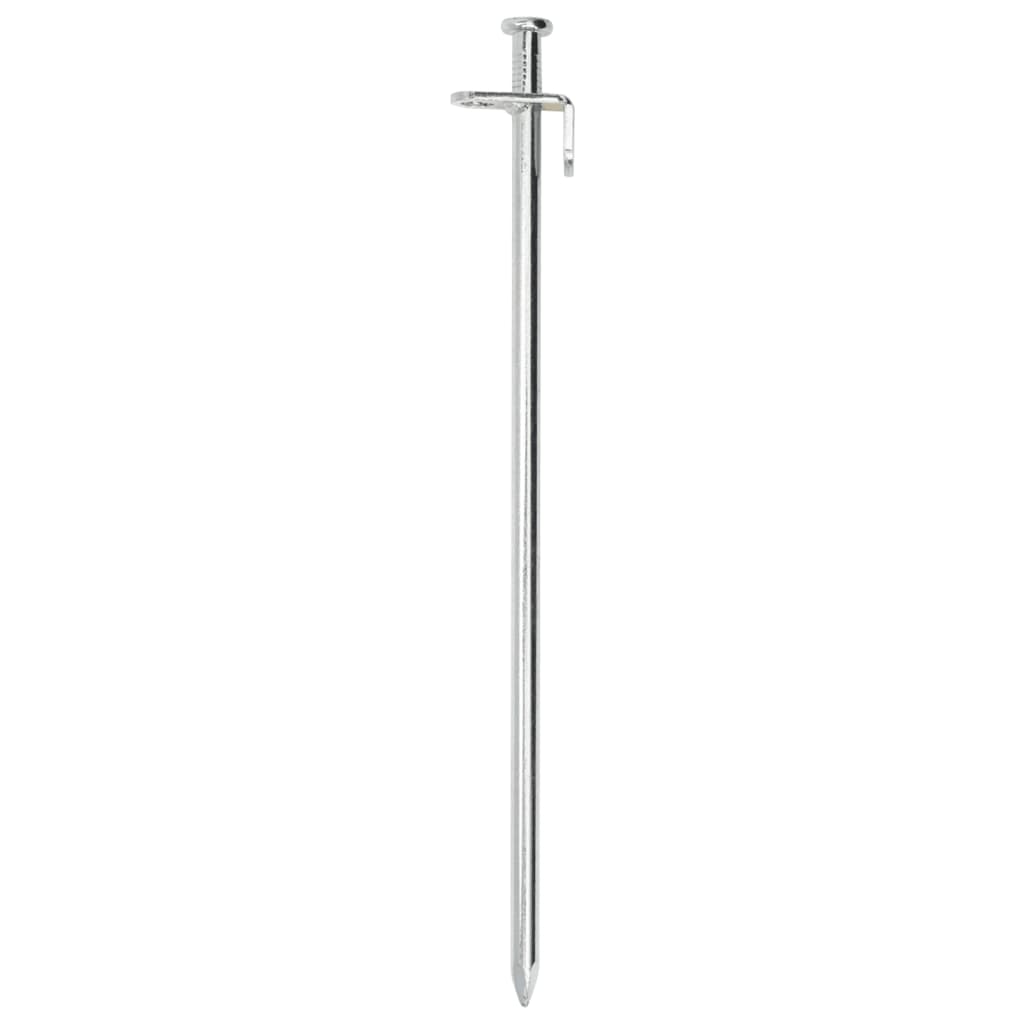 Vidaxl -Zeltstifte 24 St 8 mm 30 cm verzinkter Stahl