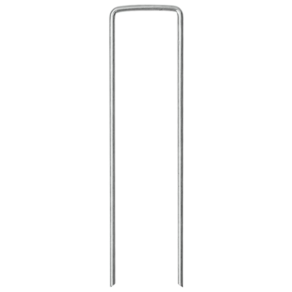 Vidaxx Erdnägel 25 Stück U-förmig 15x3,5 cm verzinkter Stahl