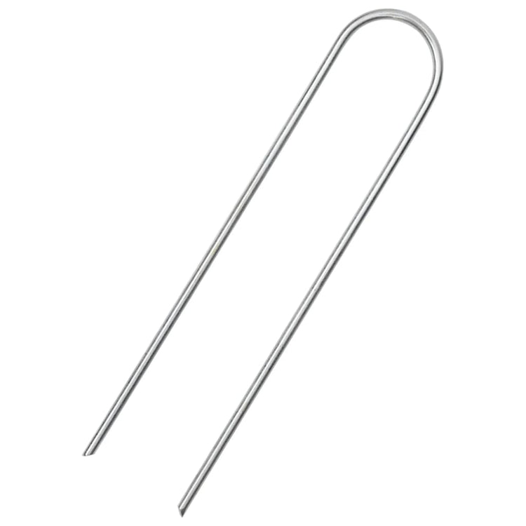Vidaxx Erdnägel 25 Stück U-förmig 15x3,5 cm verzinkter Stahl