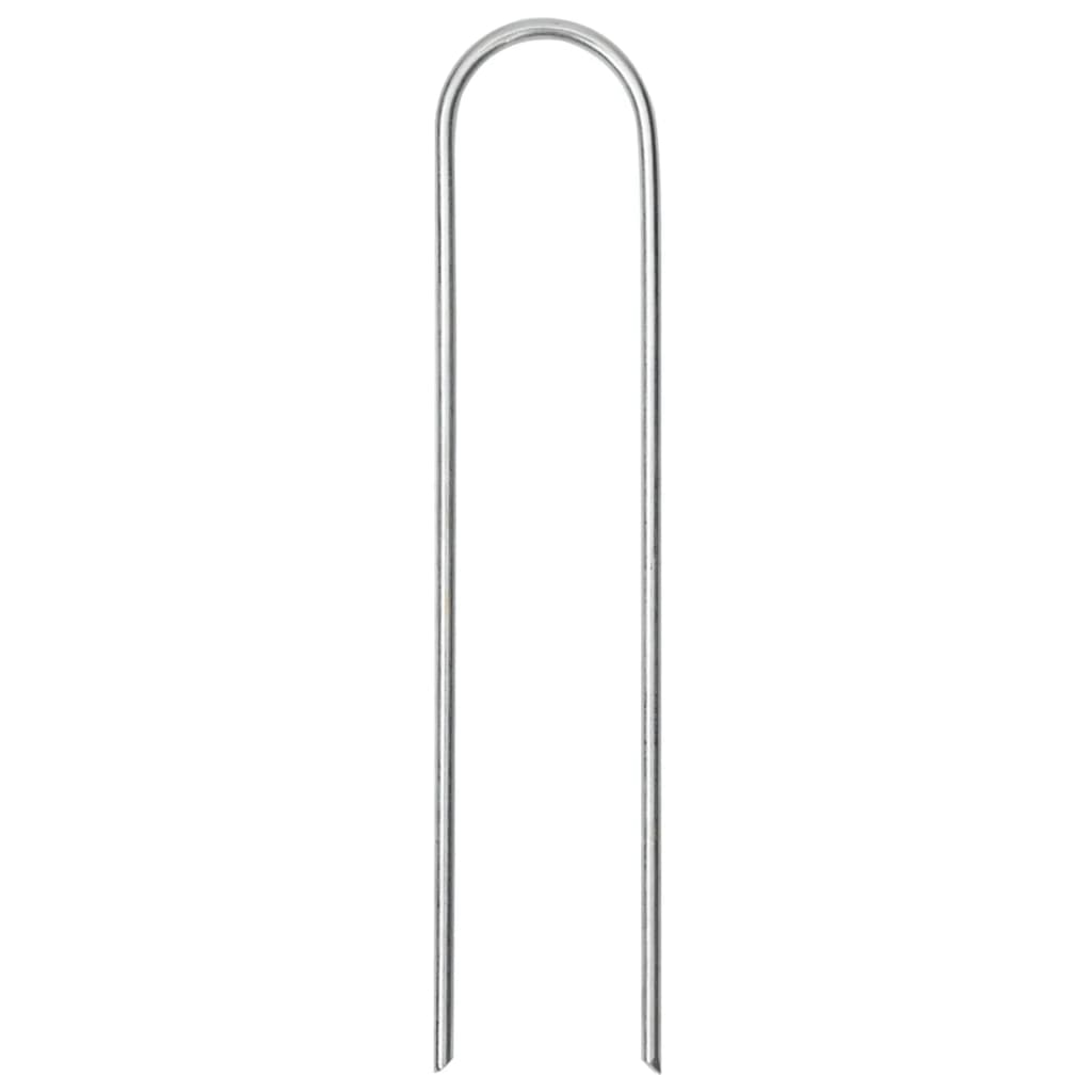 Vidaxx Erdnägel 25 Stück U-förmig 15x3,5 cm verzinkter Stahl