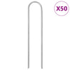 Vidaxl Erdnägel 50 Stück U-förmig 15x3,5 cm verzinkter Stahl