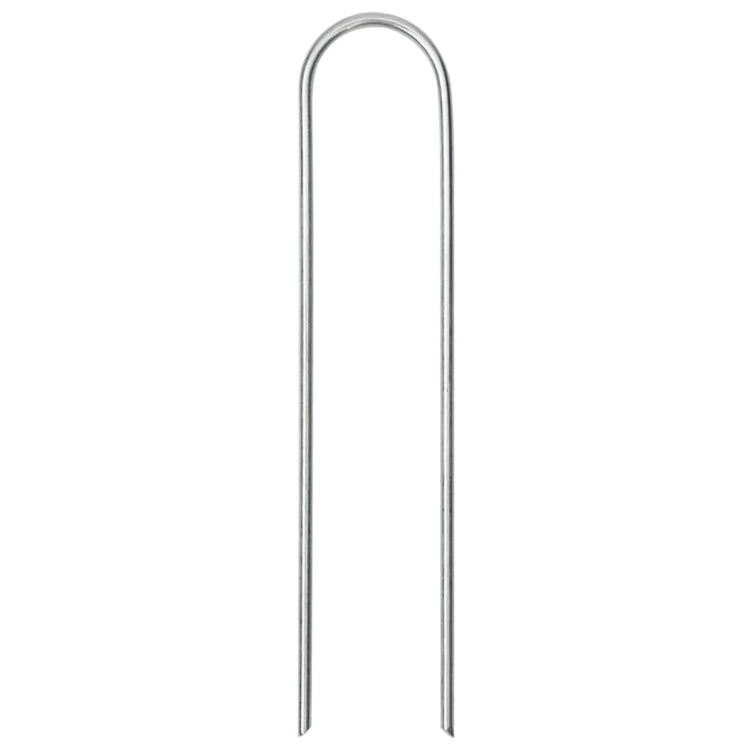 Vidaxl Erdnägel 50 Stück U-förmig 15x3,5 cm verzinkter Stahl