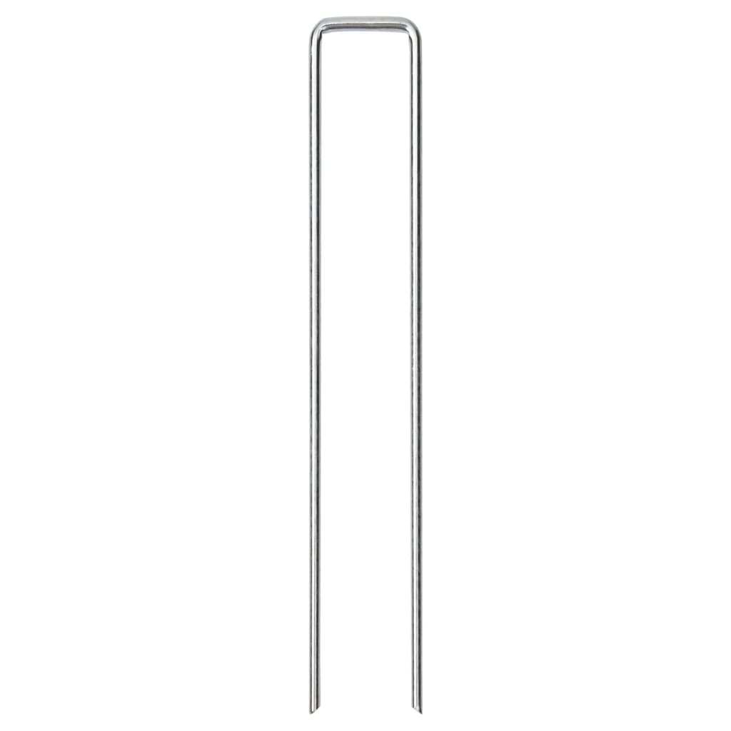 Vidaxx Erdnägel 50 Stück U-förmig 20x3,5 cm verzinkter Stahl