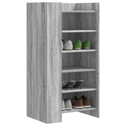 VIDAXL -Schuhschrank 52x37.5x100 cm propertiertes Holzgrau Sonoma Eiche - afbeelding 1