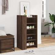 Vidaxl Schuhschrank 52x37.5x100 cm geschnittene Holzbraune Eiche gefärbt - afbeelding 3