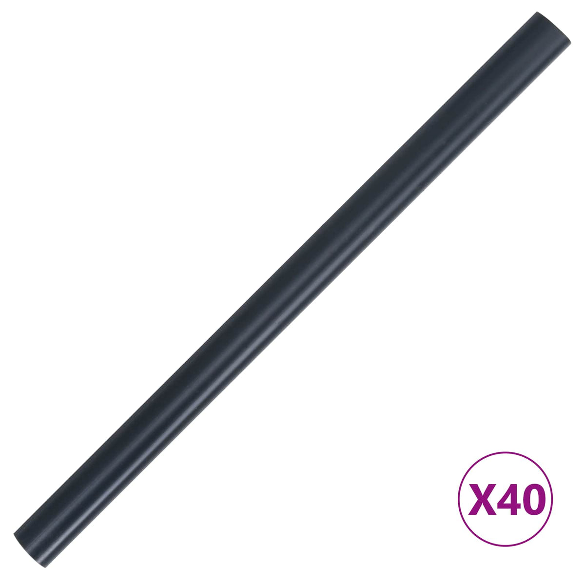 Vidaxl Garten-Sichtschutz 2 Stück dunkelgrau 35 x 0,19 m PVC
