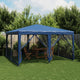 Vidaxl -Partyzelt mit 8 -Mesh -Seitenwänden 4x4 M HDPE Blau