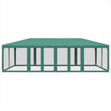 Vidaxl -Partyzelt mit 12 Mesh Seitenwänden 8x4 M HDPE Green - afbeelding 3
