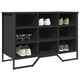 Vidaxl Schuhschrank 90x38x61.5 cm propertiertes Holzschwarz