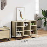Vidaxl Schuhschrank 90x38x61.5 cm propertiertes Holz Sonoma Eiche gefärbt - afbeelding 3