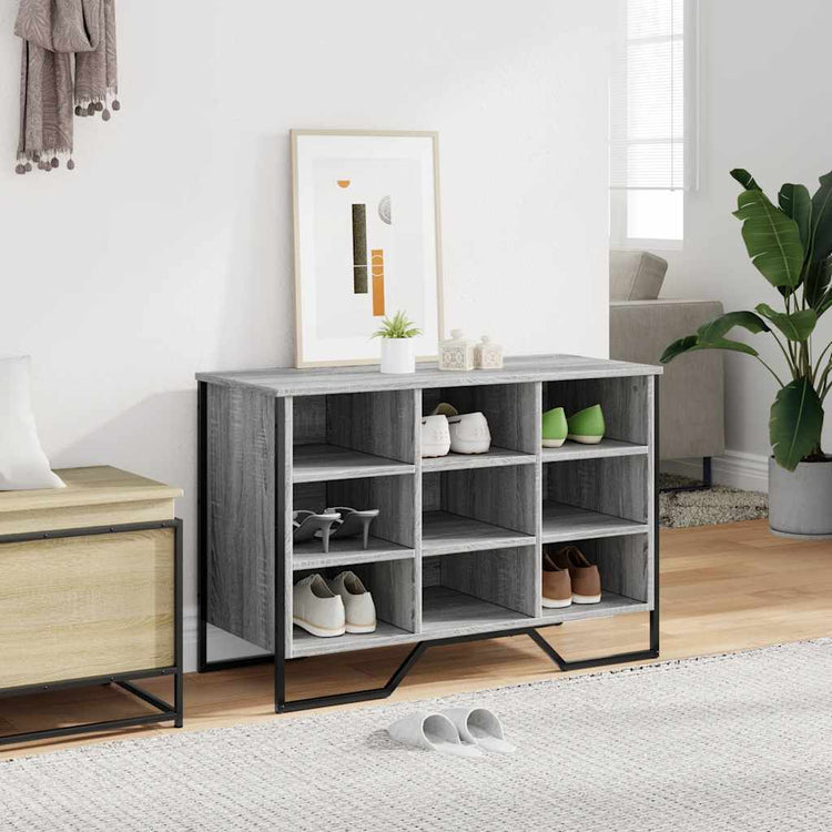 Vidaxl Schuhschrank 90x38x61.5 cm Eigenschaften Holzgrau Sonoma Eiche Farbe
