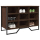 Vidaxl Schuhschrank 90x38x61.5 cm verarbeiteter Holzbraun Eiche gefärbt