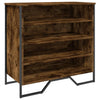 VIDAXL -Schuhschrank 80x38x78 cm Propertiertes Holzgeräuchchen -Eiche gefärbt