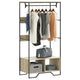 VIDAXL -Garderobe 90x50x180 cm Propertiertes Holz Sonoma Eiche gefärbt