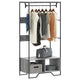Vidaxl Garderobe 90x50x180 cm Propertiertes Holzgrau Sonoma Eiche gefärbt