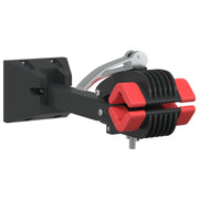 VIDAXL FIETS Reparaturhalter faltbare Wandmontage rot und schwarzer Stahl - afbeelding 2