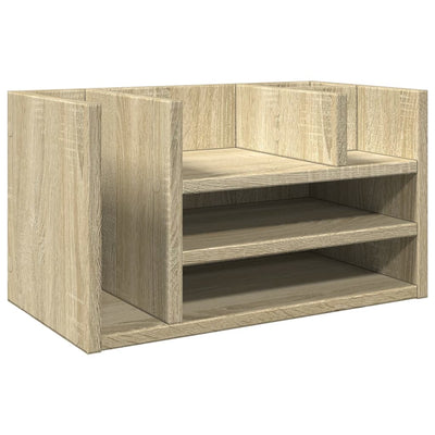 Vidaxl Bureau Organizer 44.5x24x25 cm verarbeitetes Holz Sonoma Eichefarbe