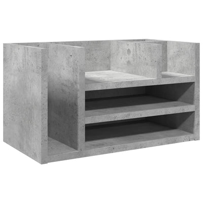 Vidaxl Bureau Organizer 44.5x24x25 cm verarbeiteter Holzbetonglijs