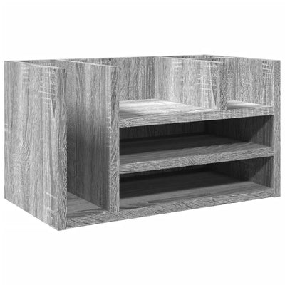Vidaxl Bureau Organizer 44.5x24x25 cm verarbeiteter Holzgrau Sonoma Eiche