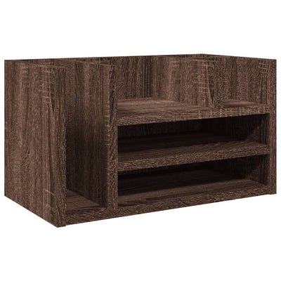 Vidaxl Bureau Organizer 44.5x24x25 cm verarbeitete Holzbraune Eiche Farbe